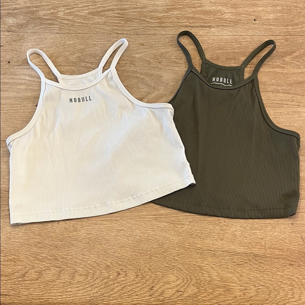 NOBULL Women’s Ribbed Halter Crop top